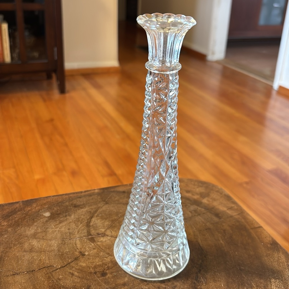 Set of 3 Vintage Clear Glass Bud Vases - Anchor Hocking & E.O. Brody - Picture 4 of 9
